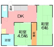 上原貸家の間取り画像