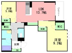 リビリエーヌIの間取り画像