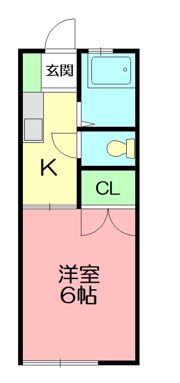 ハイツ伊奈の間取り画像