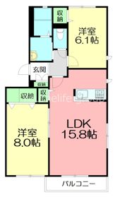クレールAの間取り画像
