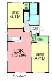 クレールAの間取り画像