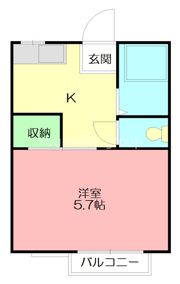コスモハイツすぎなの間取り画像