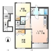 ハーモレストの間取り画像