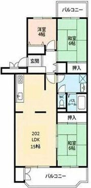 あやせグリーンハイツ8号棟の間取り画像