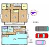 厚木市棚沢貸家の間取り画像