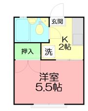 鈴木ハイツの間取り画像