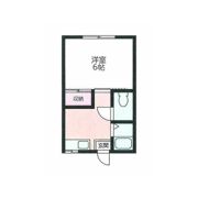 仲居ハイツ1の間取り画像