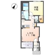 （仮称）開成町古田島新築アパート工事の間取り画像