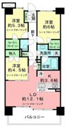 プライム湘南辻堂リーフィアレジデンスの間取り画像