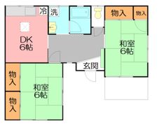 石塚貸家の間取り画像
