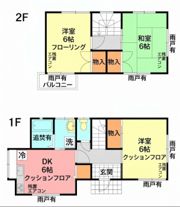 綾部貸家の間取り画像