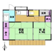 山下貸家の間取り画像