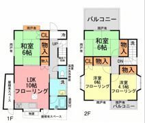 藤原貸家の間取り画像
