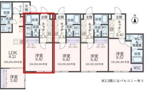 ベルフルール本厚木の間取り画像