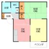 コーポかりがわの間取り画像