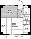 ビレッジハウス亀井野4号棟の間取り画像
