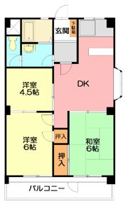 メゾン萩原の間取り画像