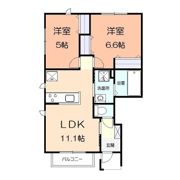 ノワパインAの間取り画像