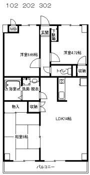 プロミネントの間取り画像