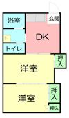 出口ハイツIIの間取り画像