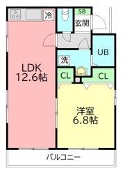 ハイライフ石上の間取り画像