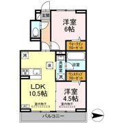 シエルブルー茅ヶ崎の間取り画像