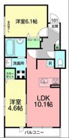 メゾンドアロの間取り画像