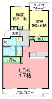 ヒルズ南戸塚4号棟の間取り画像