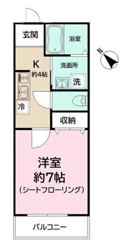 NS GATE鎌倉材木座の間取り画像