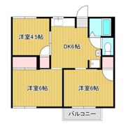 コーポ白山Bの間取り画像