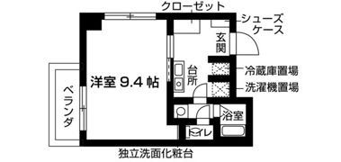 ヴァントゥール本厚木の間取り画像