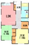 越地白根貸家の間取り画像