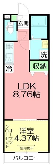 moksha Chigasaki baseの間取り画像