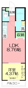 moksha Chigasaki baseの間取り画像