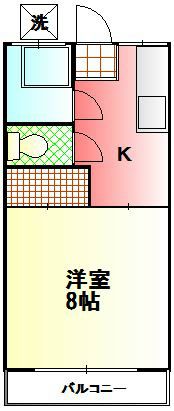 コーポ清水の間取り画像