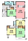 秦野市南矢名戸建の間取り画像