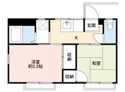 ハイツミヨシの間取り画像