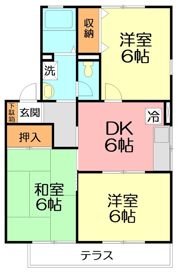 ルミエール天神Aの間取り画像