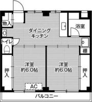 ビレッジハウス座間5号棟の間取り画像