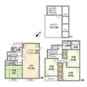 鶴巻戸建の間取り画像