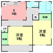 坂巻貸家の間取り画像