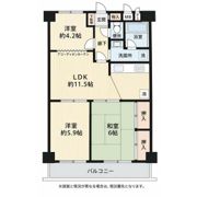 藤和本厚木コープの間取り画像