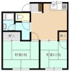 コーポ永山Bの間取り画像