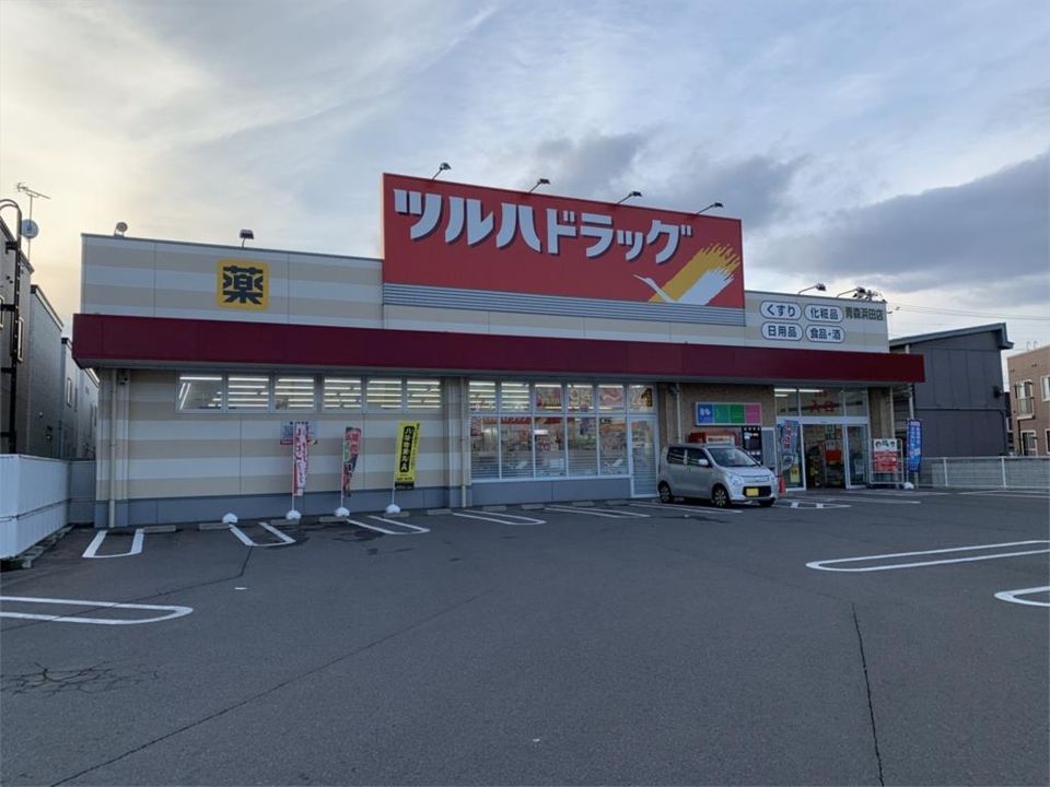 近くのツルハドラッグ 青森浜田店まで1,037m（徒歩13分）