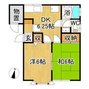 アメニティ八ツ橋の間取り画像