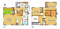 大野若宮村上貸家の間取り画像