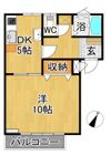 ドルチェ桜川 Aの間取り画像