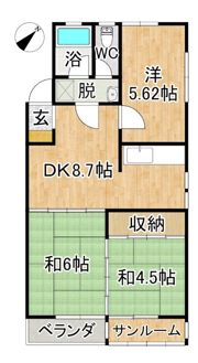アーバンホームズ第4浜田の間取り画像
