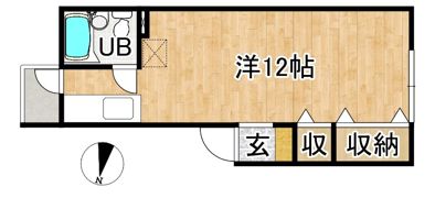 アーバンホームズ第1勝田の間取り画像