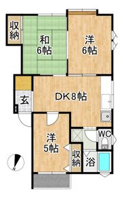 アーバンホームズ第1安田の間取り画像